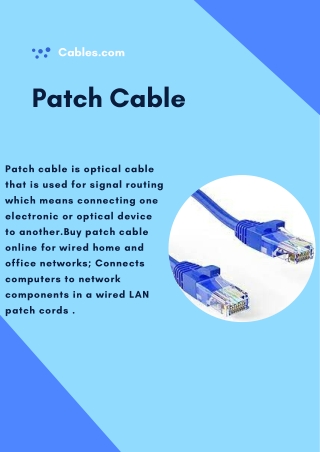 Patch Cables