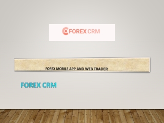 Forex Mobile App And Web Trader