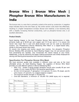 Bronze wire-Bronze Metalizing wire Price and Manufacturers in India