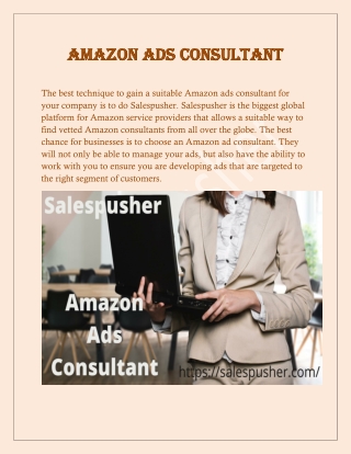 Amazon Ads Consultant