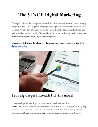 The 5 I's Of Digital Marketing