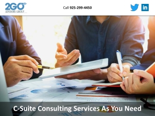 C-Suite Consulting Services As You Need