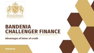Advantages of letter of credit | Bandenia Challenger Finance