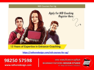 NID Courses For Ug