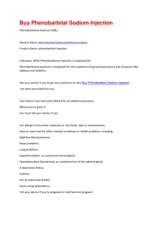 Buy Phenobarbital Sodium Injection (2)