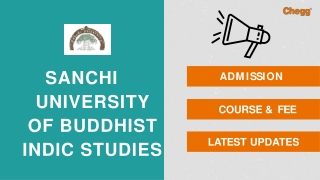 Sanchi University of Buddhist-Indic Studies