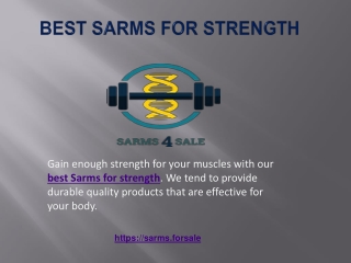 Best Sarms for Strength