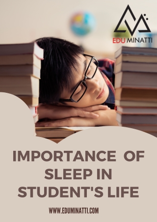 Importance of Sleep in Student's life