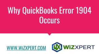 Why QuickBooks Error 1904 Occurs