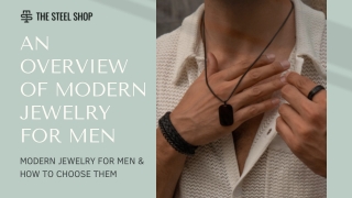 An Overview of Modern Jewelry for Men