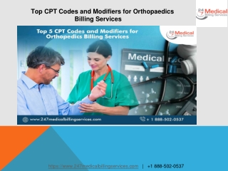 Top CPT Codes and Modifiers for Orthopaedics Billing Services