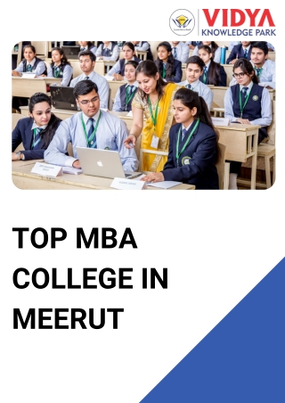 Top MBA college in Meerut