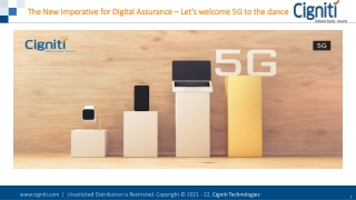 The New Imperative for Digital Assurance – Let’s welcome 5G to the dance
