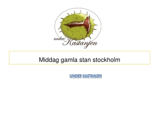 Middag gamla stan stockholm