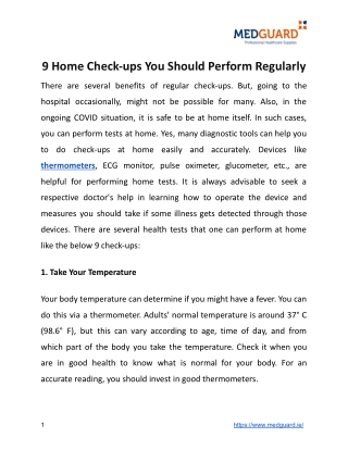 9 Home Check-ups You Should Perform Regularly