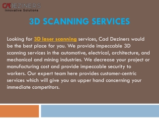 3d Scanning Services Melbourne | Caddeziners.com.au