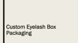 Eyelash Boxes ppt