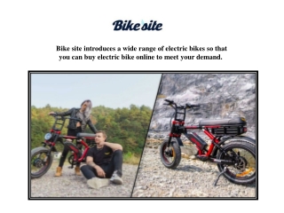 Electric Bikes For Sale