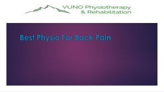 Best Physio For Back Pain