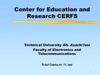 Center for Education and Research CERFS