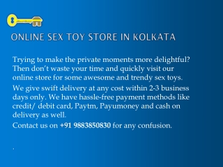 Sex Toys in Kolkata