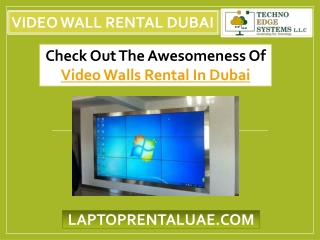 Check out the awesomeness of Video Walls Rental in Dubai