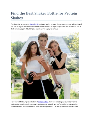 Protein Shake Online | Mixer Cups | ShakeSphere AUS
