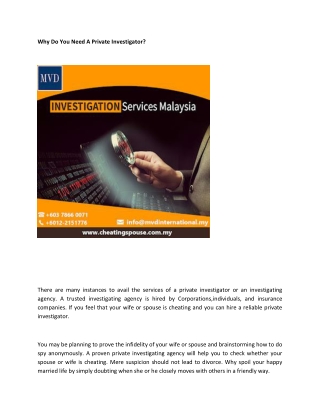 Why Do You Need A Private Investigator-converted
