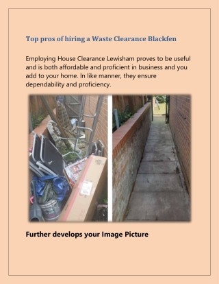 Get Waste Clearance in Blackfen