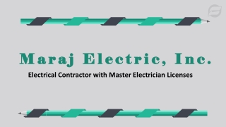 Maraj Electric, Inc. - Licensed Electrical Contractor