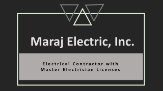 Maraj Electric, Inc. - Providing Safe and Quality Driven Installations