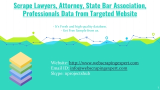 Scrape Lawyers, Attorney, State Bar Association, Professionals Data from Targeted Website