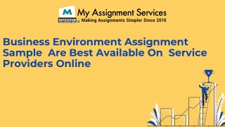 Business Environment Assignment Sample Are Best Available On Service Providers