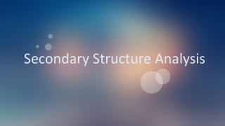 Secondary Structure Analysis