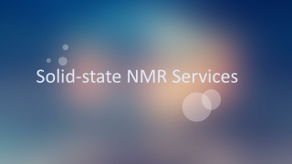 Solid-state NMR Services