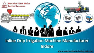 Inline Drip Irrigation Machine Manufacturer Indore