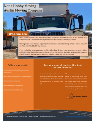 Are you searching for the best Austin movers?