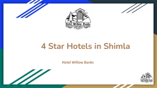 4 Star Hotels in Shimla