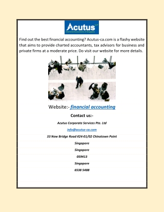 Financial Accounting | Acutus-ca.com