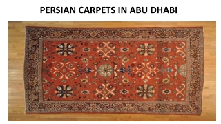 PERSIAN CARPETS IN ABU DHABI