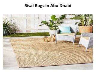 Sisal Rugs In Abu Dhabi
