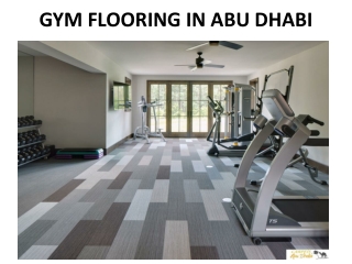 GYM FLOORING IN ABU DHABI