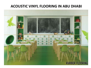 ACOUSTIC VINYL FLOORING IN ABU DHABI