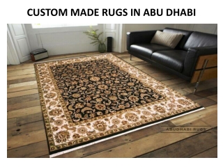 CUSTOM MADE RUGS IN ABU DHABI