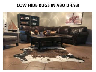 COW HIDE RUGS IN ABU DHABI