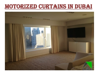 Motorized Curtains in Dubai