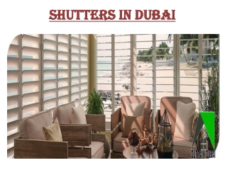 Shutters Curtains in Dubai