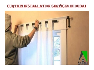 Curtain Installation Services in Dubai