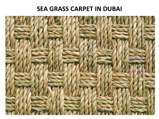 SEA GRASS CARPET IN DUBAI