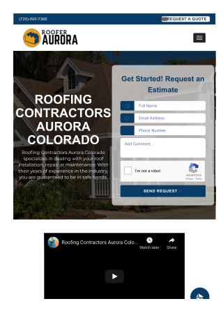 Roofing Contractors Aurora Colorado